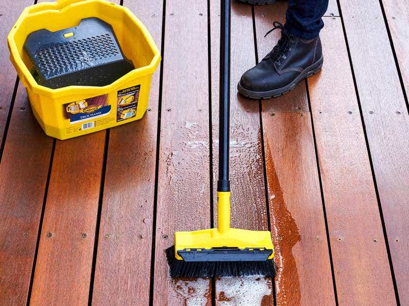 cleaning and re-oiling your deck