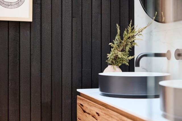 Shou Sugi Ban Feature Wall