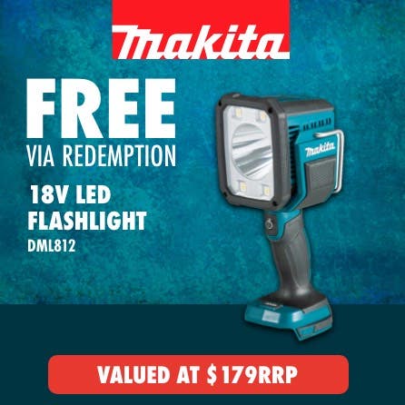 Free via redemption Makita LXT 18V LED flashlight